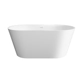 Austin Freestanding Acrylic Bath with Overflow, 1400mm